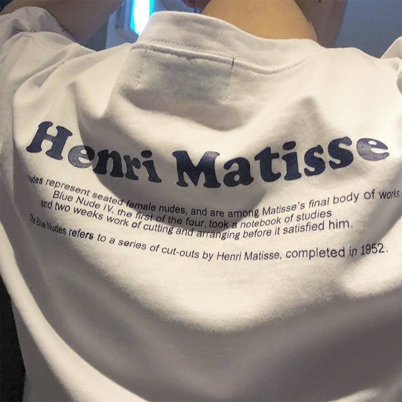 [ FULL SIZE ] Áo thun phông tay lỡ form rộng HENRI MATISSE Unisex